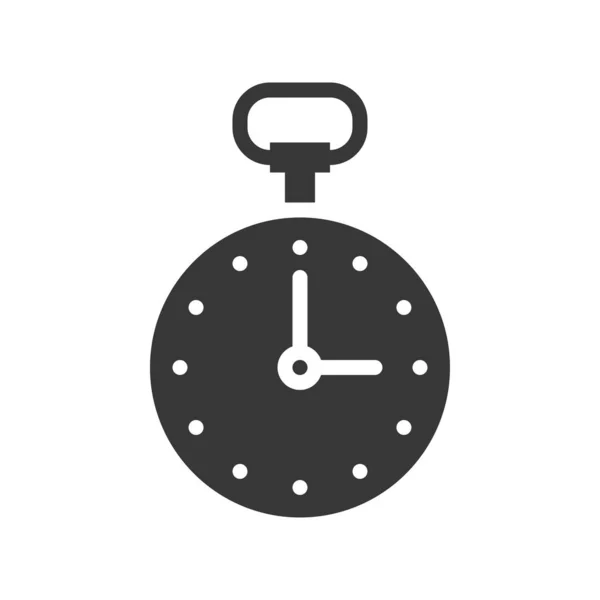 Ilustração Vetorial Relógio Isolado Branco Conceito Tempo —  Vetores de Stock