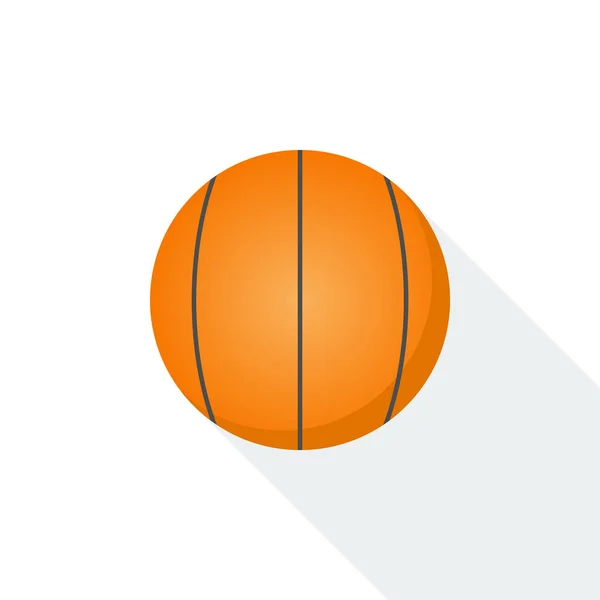 白色背景下的一个篮球球 — 图库矢量图片