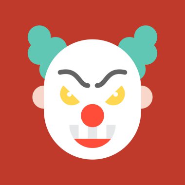 korkutucu palyaço veya joker ile kanlı yüzünü, Cadılar Bayramı simgesi