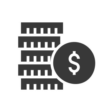 altın bar ve dolar beyaz, yatırım kavramı izole işareti