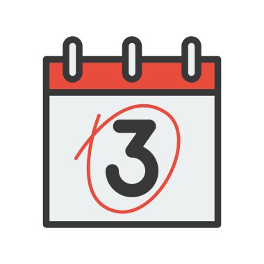 Anahat tasarım vektör piksel mükemmel ile düz takvim simgesini