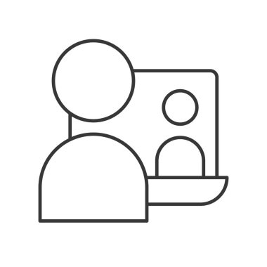 E-öğrenme renk simgesi web için. Vektör çizim