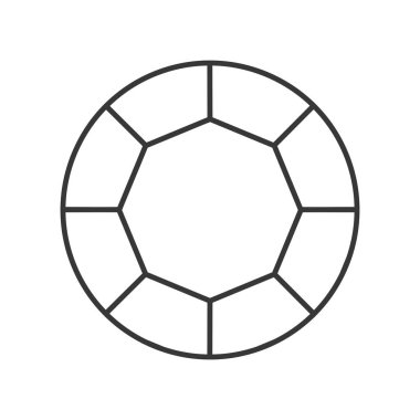 Beyaz arka plan üzerinde izole mücevher dekorasyon vektör çizim