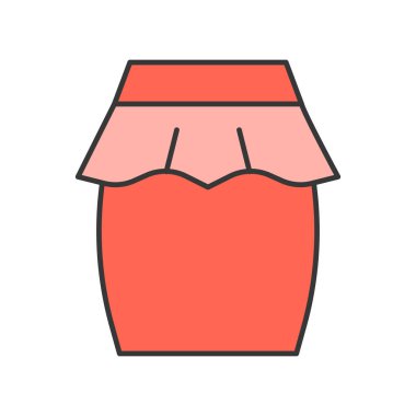 Tasarım simgesi düz Bayan giyim ve aksesuarları 