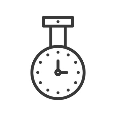 siyah kronometre izole beyaz, zaman kavramı üzerinde