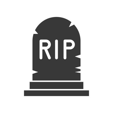 RIP alfabesi, Cadılar Bayramı simgesi ile mezar taşı