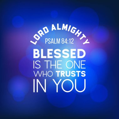 Isaiah 40:31 İncille ifade. Vektör çizim