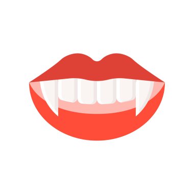 vampir dişleri, Cadılar Bayramı ilgili kutsal kişilerin resmi, anahat tasarım düzenlenebilir kontur dolu