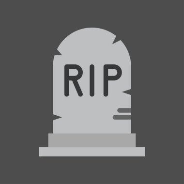 RIP alfabesi, Cadılar Bayramı simgesi ile mezar taşı