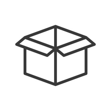 kutusu, Sevkiyat ve teslimat konsept hazır, glif simgesi