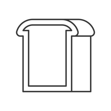 taze somun ekmek beyaz zemin üzerine