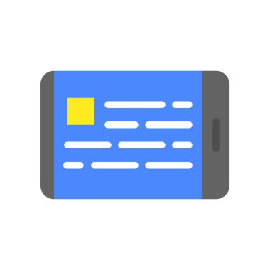 E-öğrenme renk simgesi web için. Vektör çizim