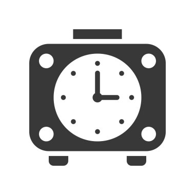 Beyaz, zaman kavramı izole saat vektör çizim