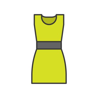 Tasarım simgesi düz Bayan giyim ve aksesuarları 