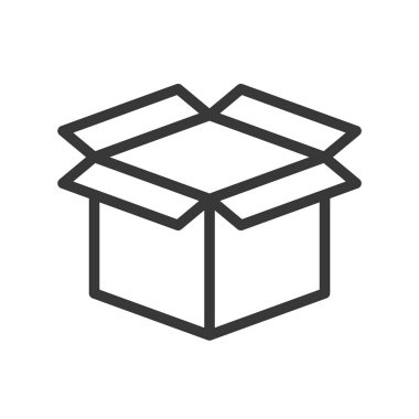 kutusu, Sevkiyat ve teslimat konsept hazır, glif simgesi