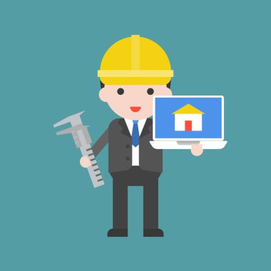 mimar parlak arka plan üzerinde vektör çizim