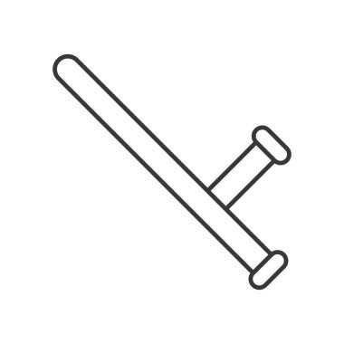 Beyaz arka plan üzerinde izole polis kavramı simge vektör çizim