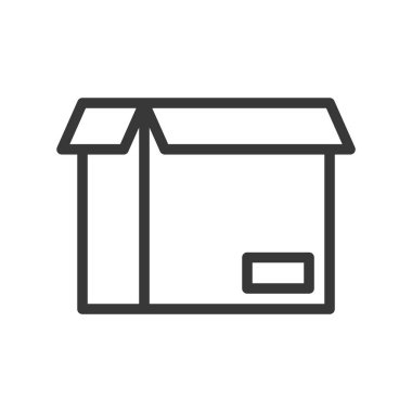 kutusu, Sevkiyat ve teslimat konsept hazır, glif simgesi