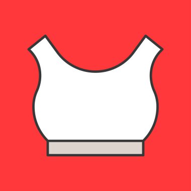 Tasarım simgesi düz Bayan giyim ve aksesuarları 