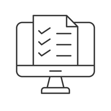 E-öğrenme renk simgesi web için. Vektör çizim