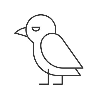 sevimli karga kuş simgesi, Cadılar Bayramı karakter