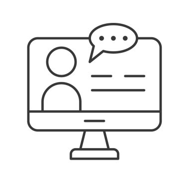 E-öğrenme renk simgesi web için. Vektör çizim