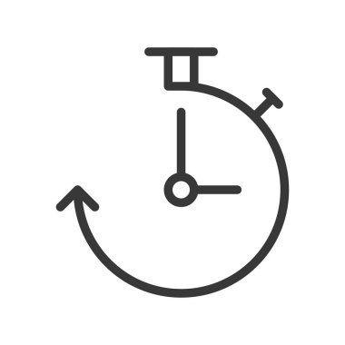 siyah kronometre beyaz izole