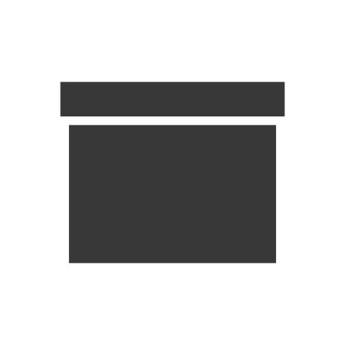 kutusu, Sevkiyat ve teslimat konsept hazır, glif simgesi