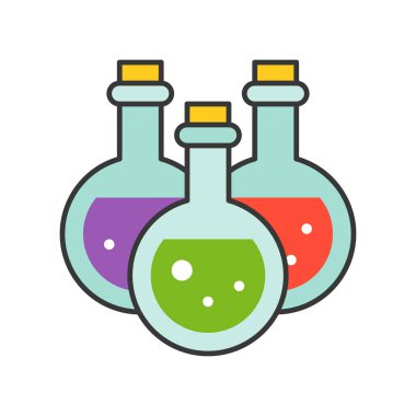 cadı iksiri, Cadılar Bayramı vektör çizim  