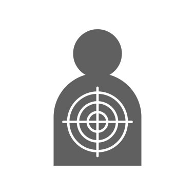 hedef, vektör çizim çekim basit simgesi