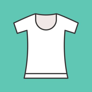 Tasarım simgesi düz Bayan giyim ve aksesuarları 