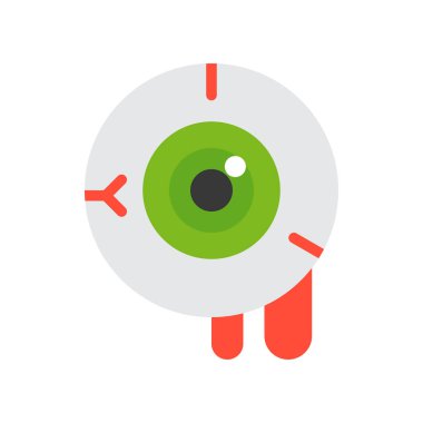 korkunç göz topu, Cadılar Bayramı karakter Icon set