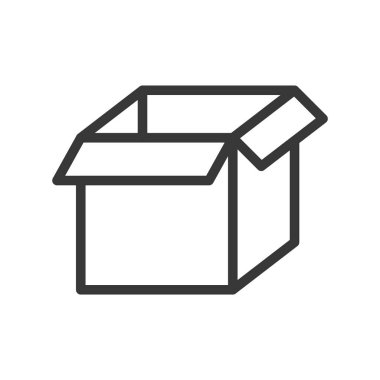 kutusu, Sevkiyat ve teslimat konsept hazır, glif simgesi