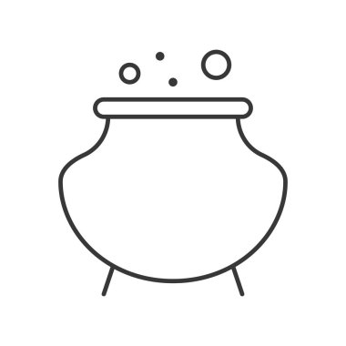 cadı kazanı, Cadılar Bayramı simgesi, düz tasarım