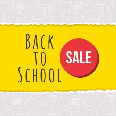 Okul arka arkaya vektör çizim