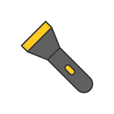 Beyaz arka plan üzerinde izole polis kavramı simge vektör çizim