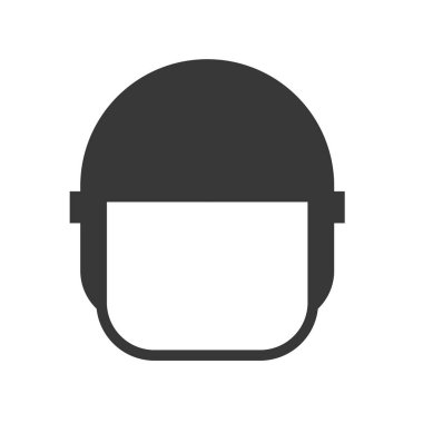 Beyaz arka plan üzerinde izole polis kavramı simge vektör çizim