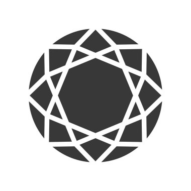 Beyaz arka plan üzerinde izole mücevher dekorasyon vektör çizim