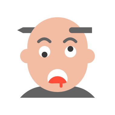 cesetle baş, onun Cadılar Bayramı simgesi çiviye tarafından bıçaklanarak öldürüldü 