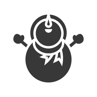 kardan adam Noel ve kış teması, karakter stili