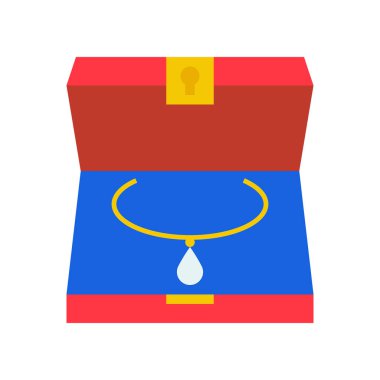 Beyaz arka plan üzerinde izole mücevher dekorasyon vektör çizim