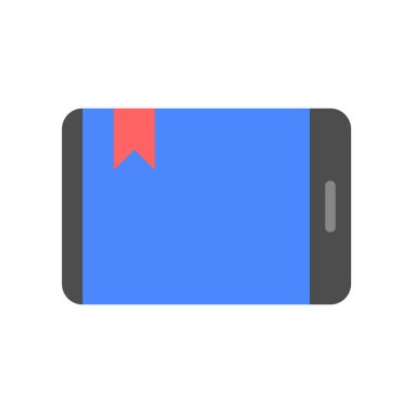 E-öğrenme renk simgesi web için. Vektör çizim