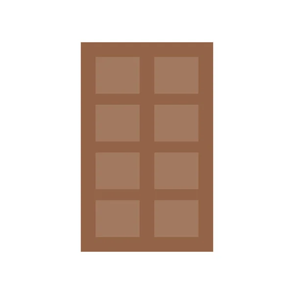 Ilustração Vetorial Chocolate Isolado Fundo Branco — Vetor de Stock