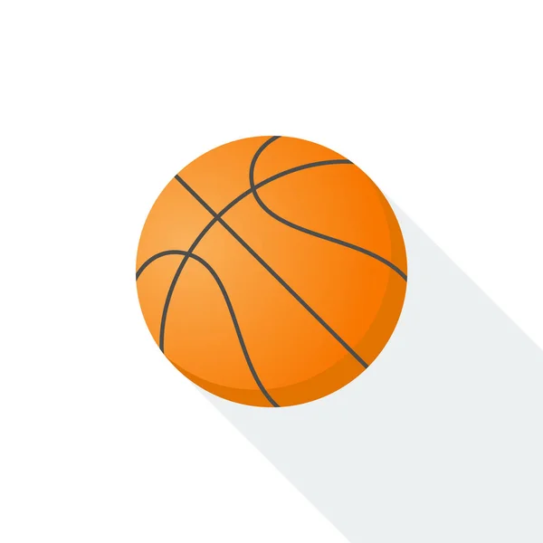 Een Basketbal Bal Witte Achtergrond — Stockvector