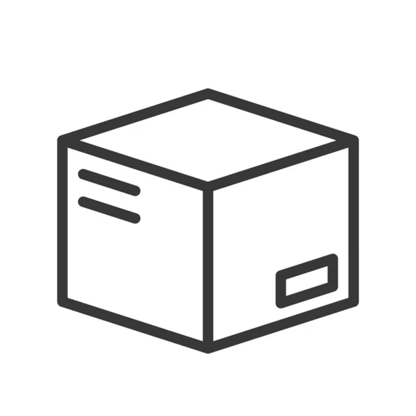Box Expedice Dodání Koncept Glyf Ikona Sady — Stockový vektor