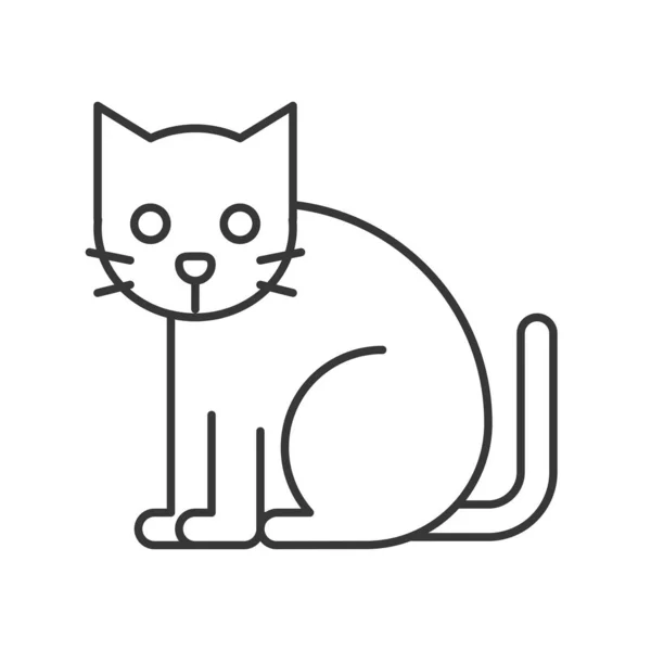 Μαύρη Γάτα Αποκριών Που Σχετίζονται Εικονίδιο — Διανυσματικό Αρχείο