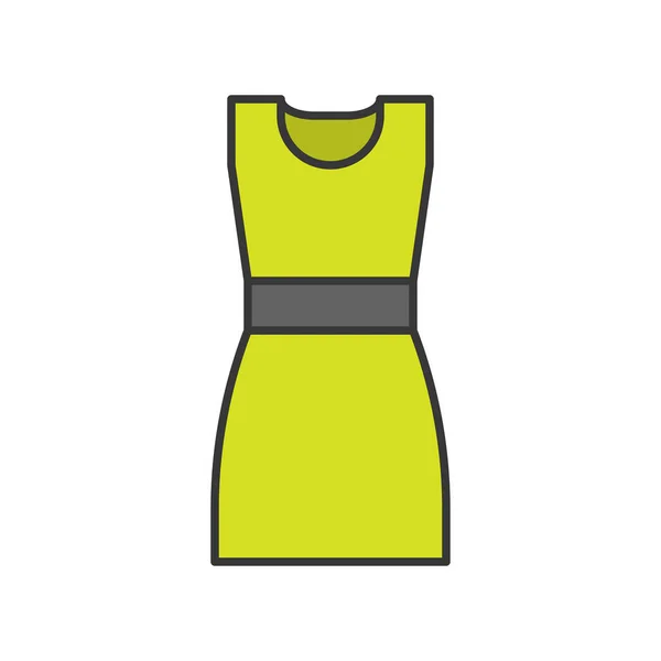 Female Clothes Accessories Flat Design Icon — Stock Vector