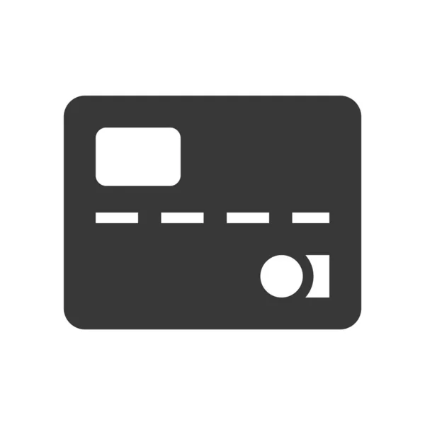 Ícone Simples Cartão Crédito Ilustração Vetorial — Vetor de Stock