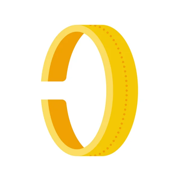 Goldenes Armband Oder Manschette Schmucksymbol — Stockvektor