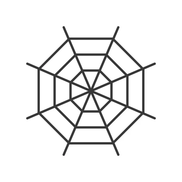 Spinnennetz Symbol Für Halloween — Stockvektor